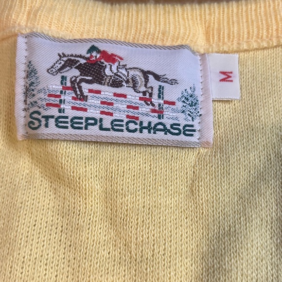 Vintage Steeplechase V-neck Sweater Mens Size Medium Made in USA ACRYLIC - Picture 4 of 10